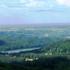 Widok z wieży na Ostrzyce
